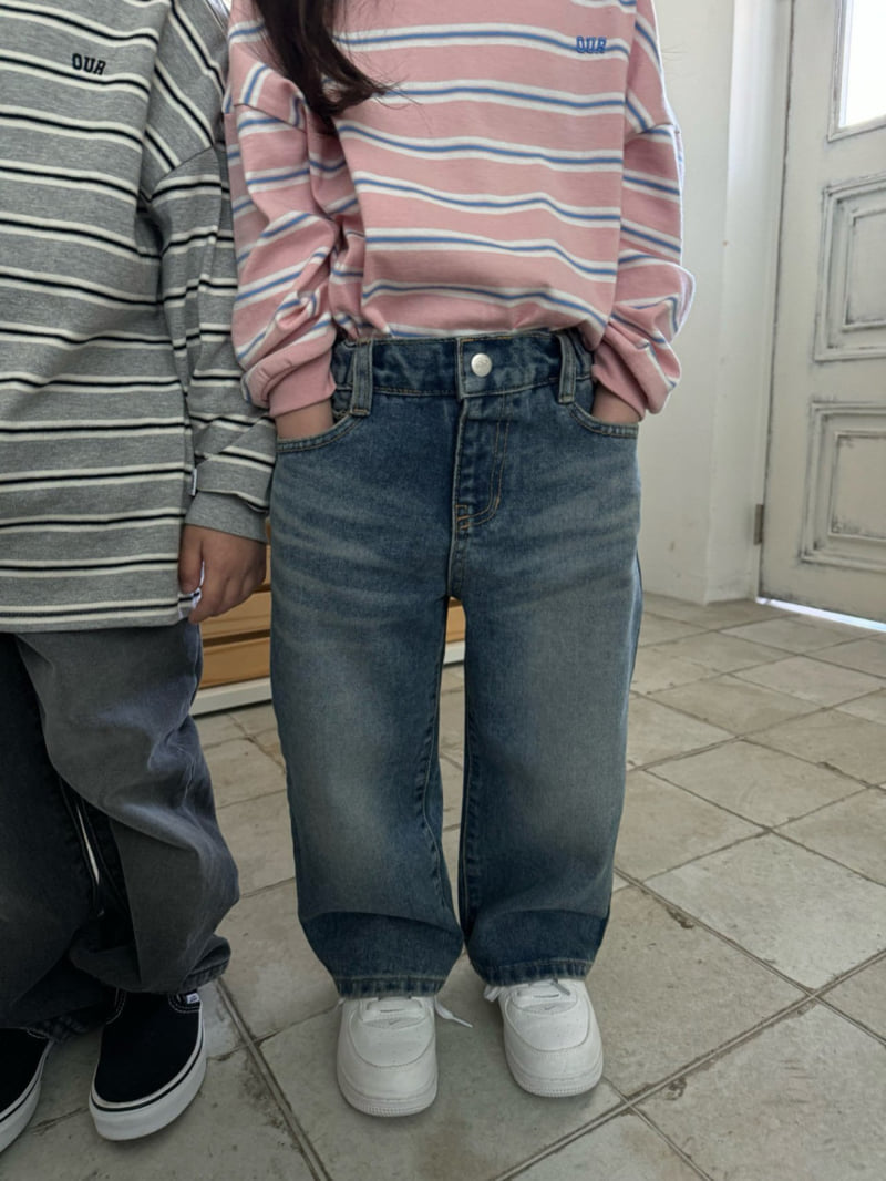 Our - Korean Children Fashion - #Kfashion4kids - Cat Wide Denim - 6