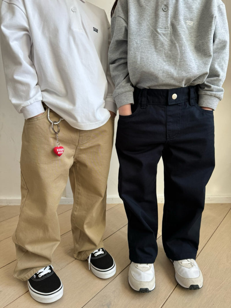 Our - Korean Children Fashion - #Kfashion4kids - Chino Wide Pants - 2
