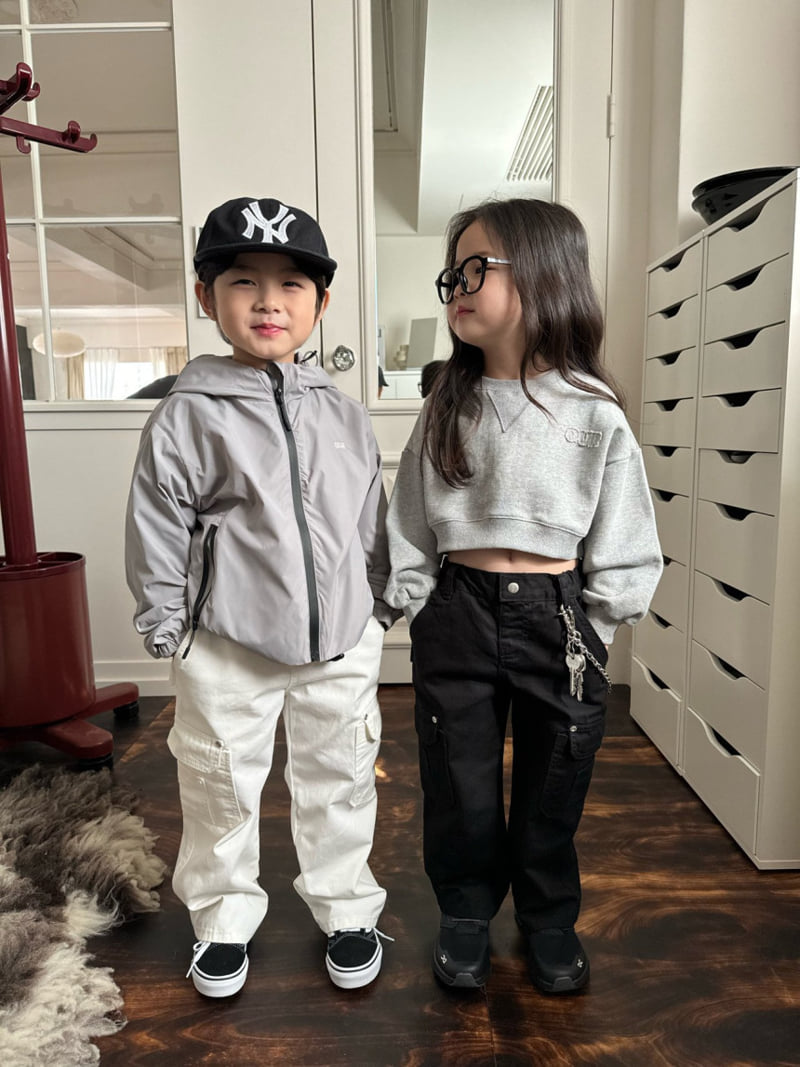 Our - Korean Children Fashion - #prettylittlegirls - Logo Crop Sweatshirts - 4