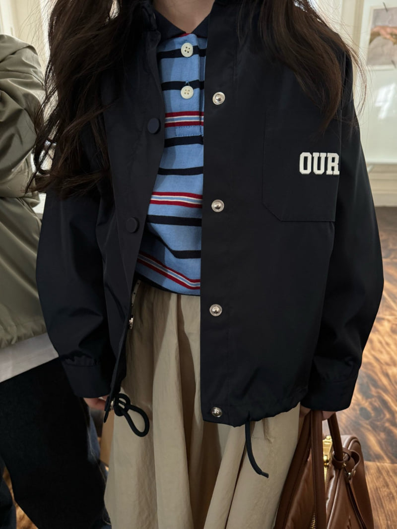 Our - Korean Children Fashion - #childrensboutique - Short Stripe Collar Tee - 9