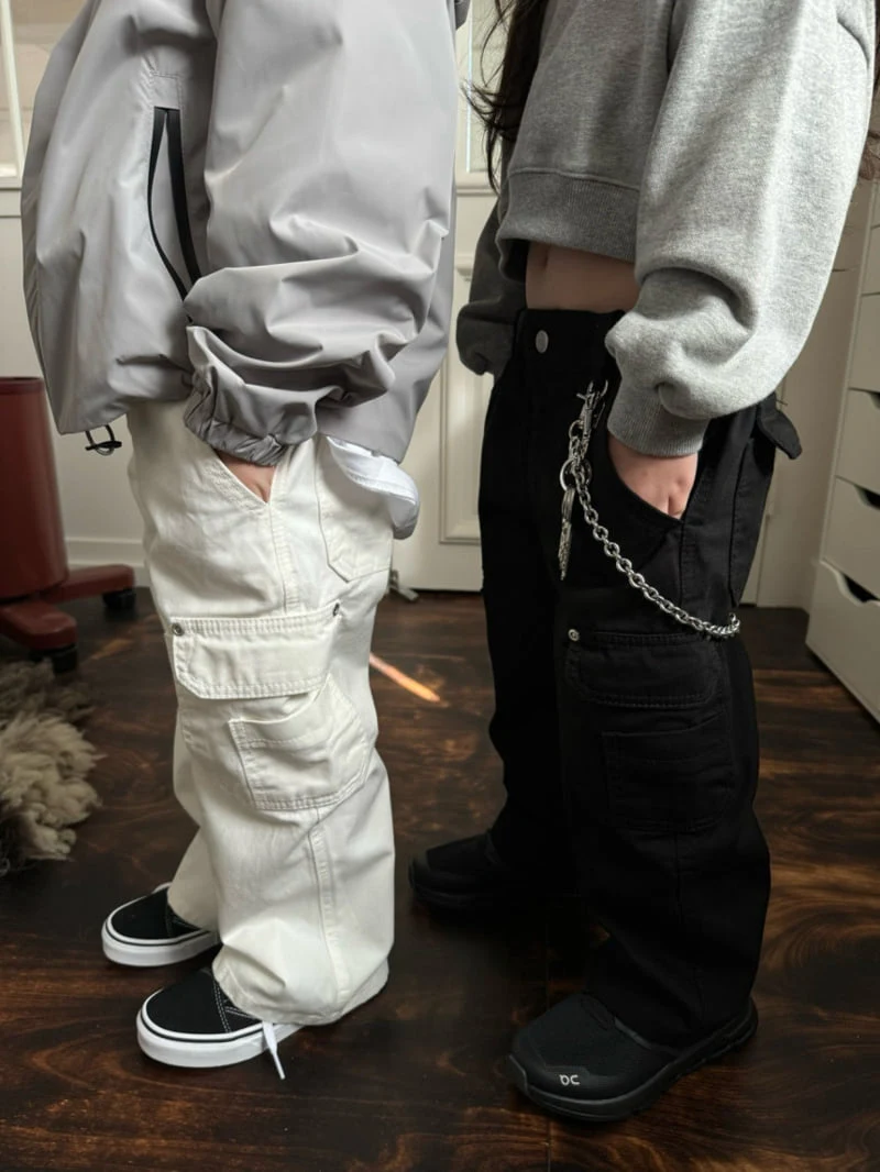 Our - Korean Children Fashion - #designkidswear - Rivet Work Pants - 3
