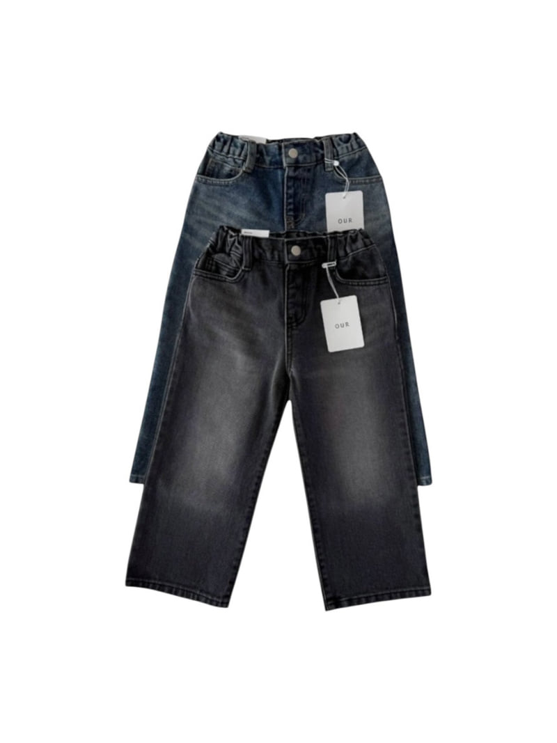 Our - Korean Children Fashion - #discoveringself - Cat Wide Denim