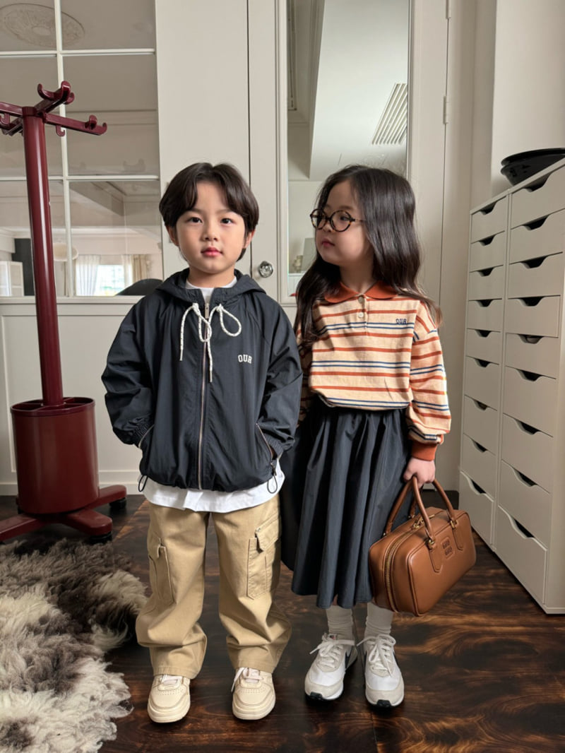 Our - Korean Children Fashion - #discoveringself - Short Stripe Collar Tee - 11
