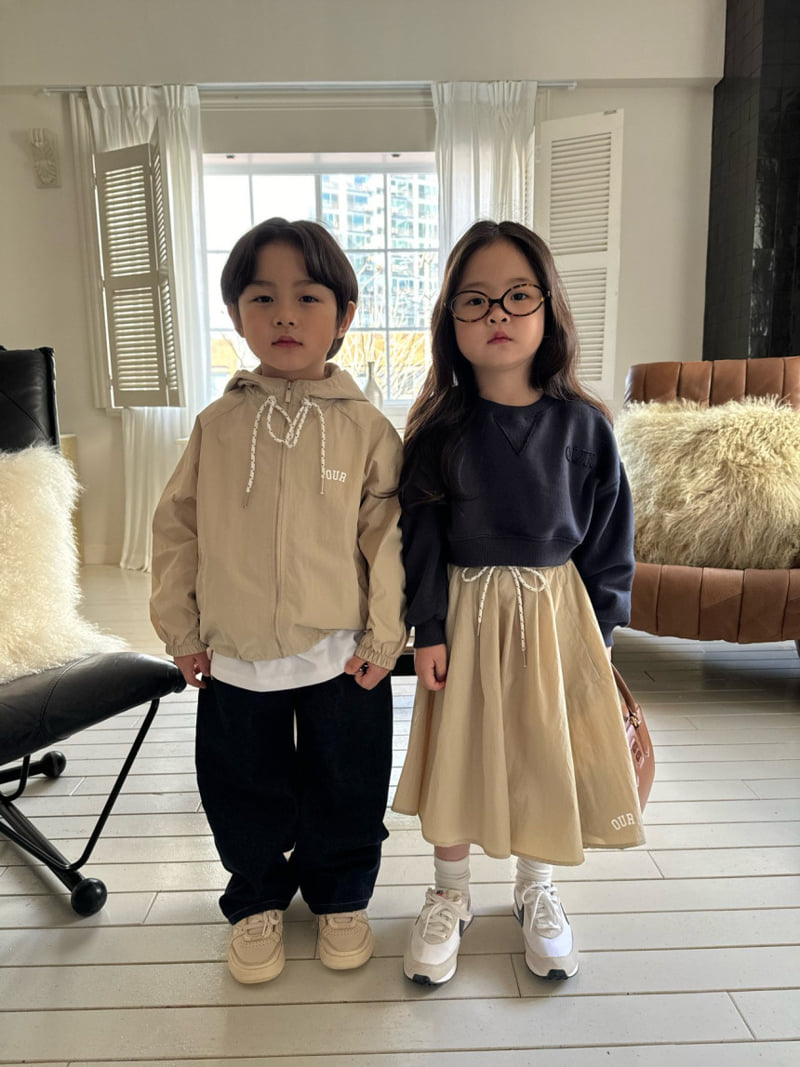 Our - Korean Children Fashion - #discoveringself - Logo Crop Sweatshirts - 8