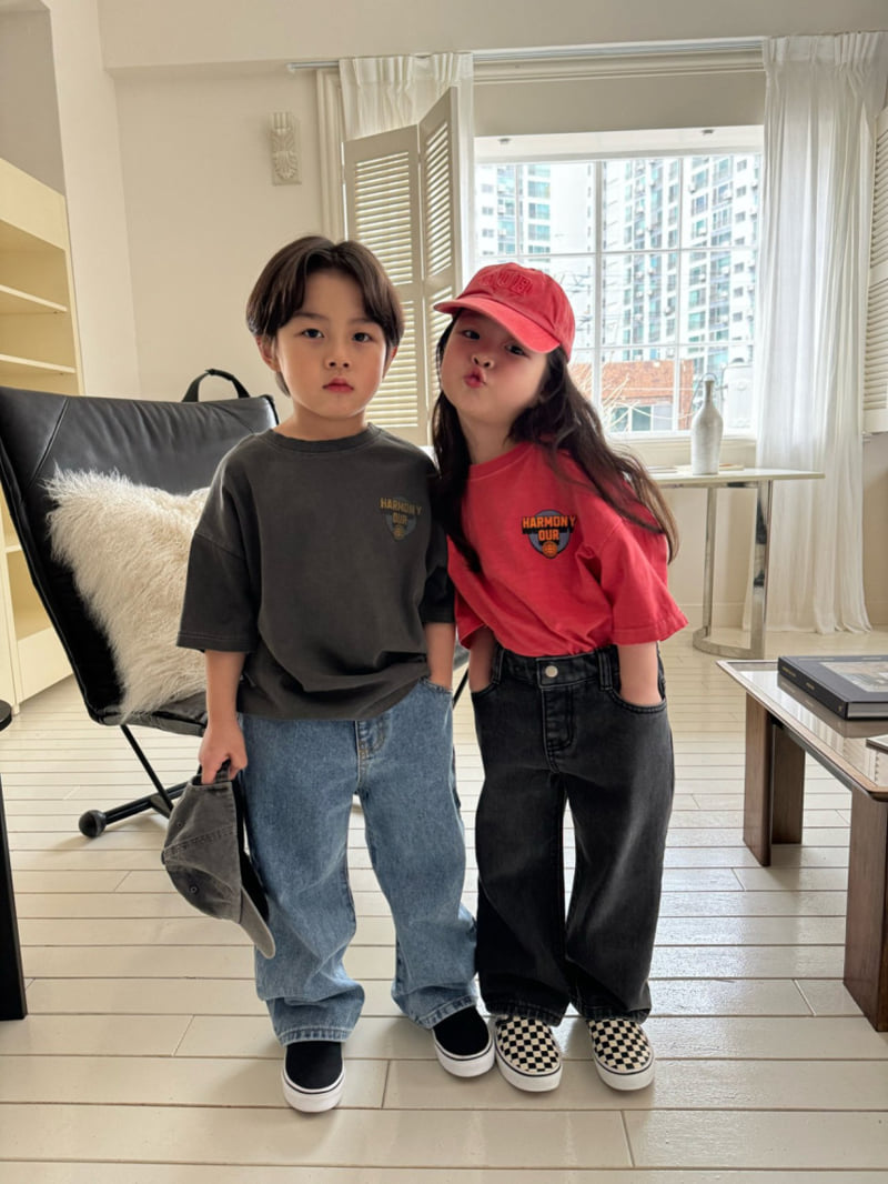 Our - Korean Children Fashion - #kidsshorts - Harmony Pigment Tee - 6