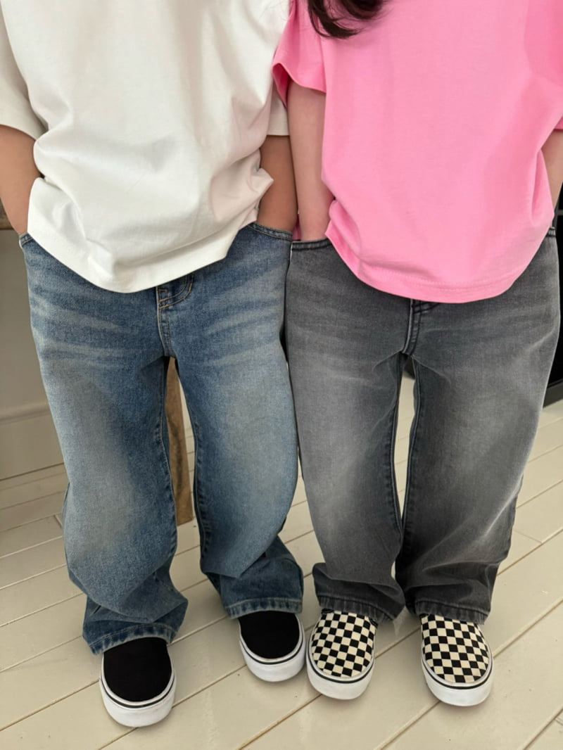 Our - Korean Children Fashion - #kidsshorts - Cat Wide Denim - 4