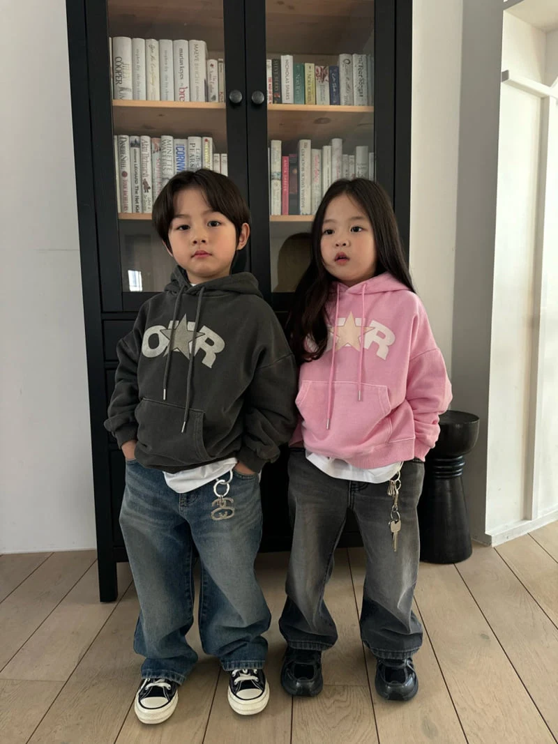 Our - Korean Children Fashion - #kidzfashiontrend - Star Printed Hoodie - 7