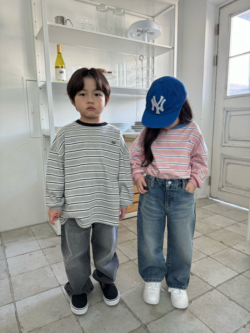 Our - Korean Children Fashion - #littlefashionista - Cat Wide Denim - 7