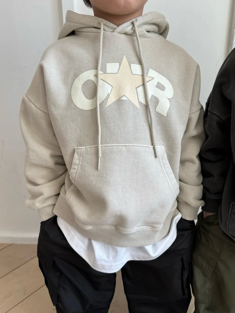 Our - Korean Children Fashion - #littlefashionista - Star Printed Hoodie - 9