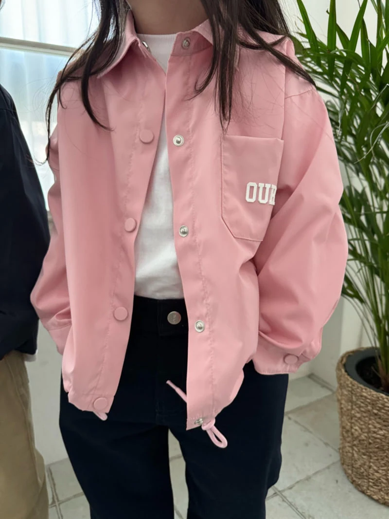 Our - Korean Children Fashion - #littlefashionista - Logo Coach Jacket - 3