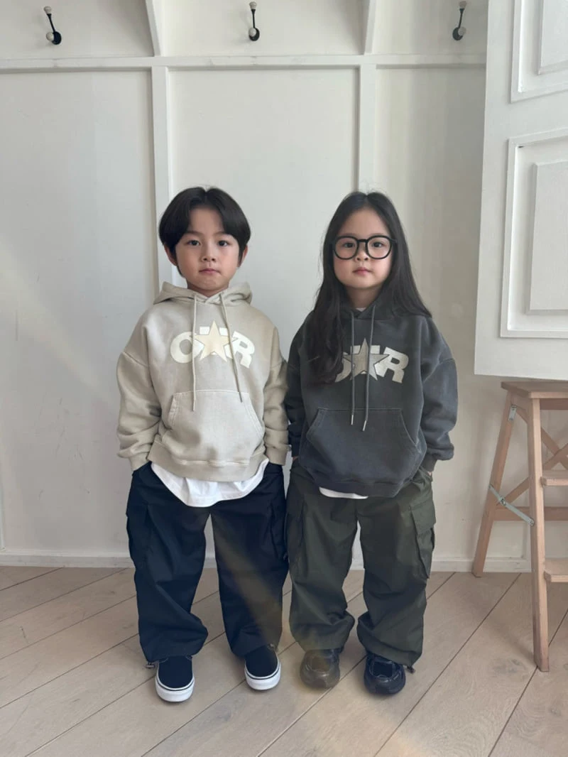 Our - Korean Children Fashion - #magicofchildhood - Star Printed Hoodie - 10