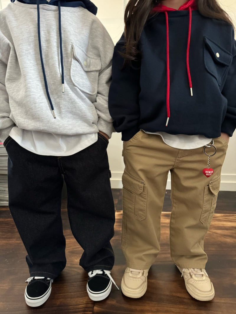 Our - Korean Children Fashion - #magicofchildhood - Beams Color Matching Hoodie - 8