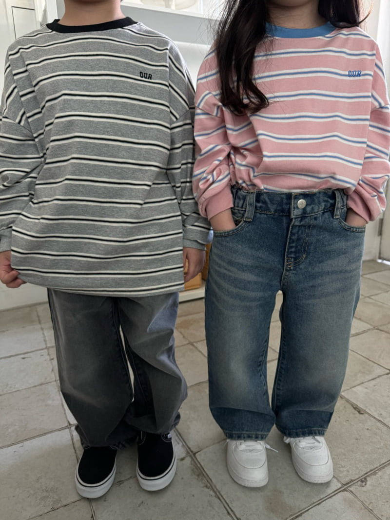 Our - Korean Children Fashion - #minifashionista - Cat Wide Denim - 9