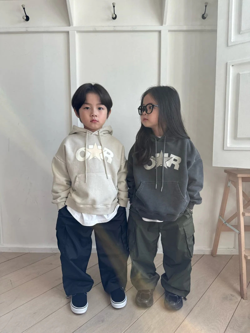 Our - Korean Children Fashion - #minifashionista - Star Printed Hoodie - 11