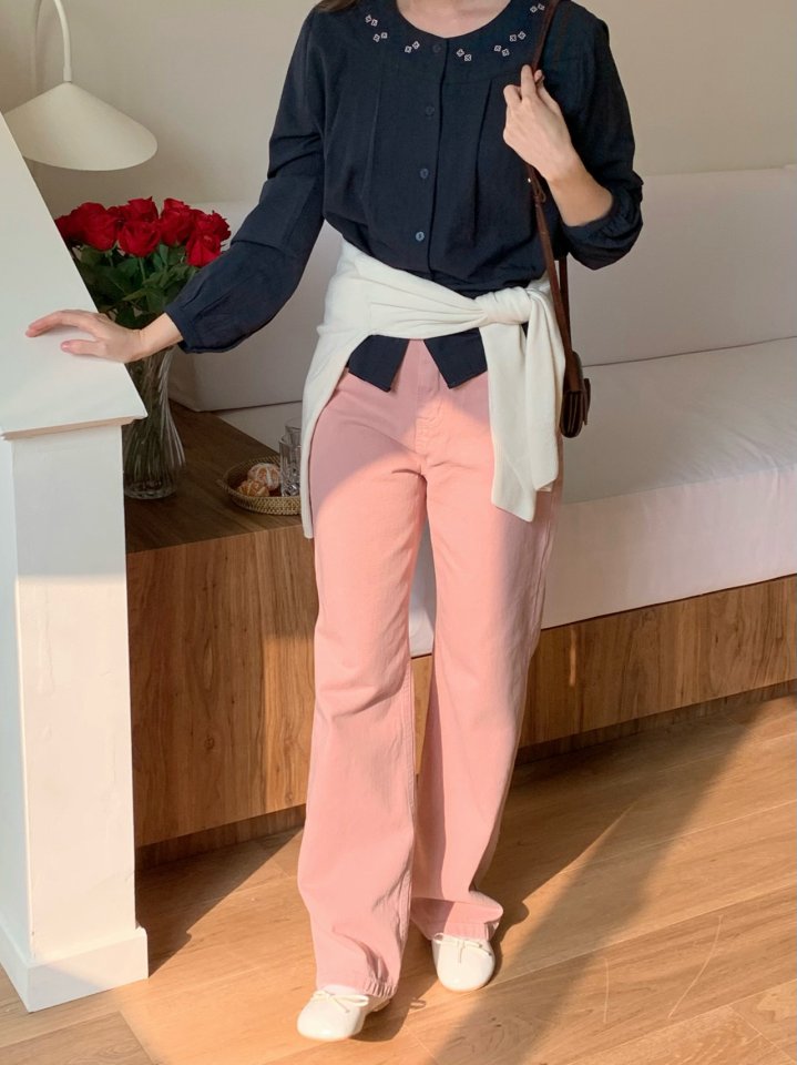 Our Moment - Korean Women Fashion - #momslook - Coin Denim Pants - 6