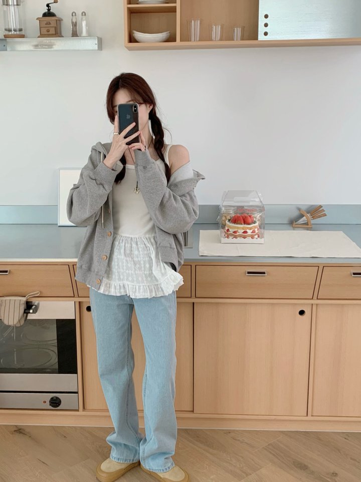 Our Moment - Korean Women Fashion - #womensfashion - Liter Hood Cardigan - 4