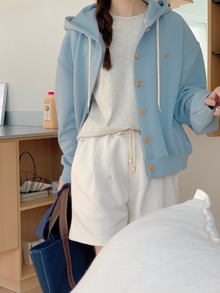 Our Moment - Korean Women Fashion - #momslook - Liter Hood Cardigan - 6