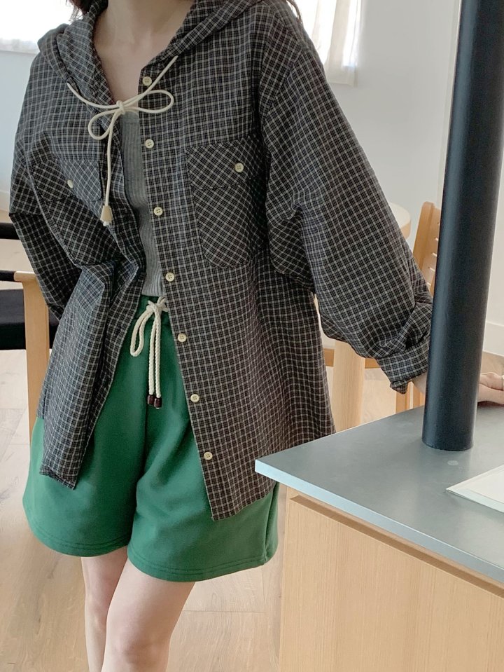 Our Moment - Korean Women Fashion - #momslook - Cinnamon Check Shirt - 2