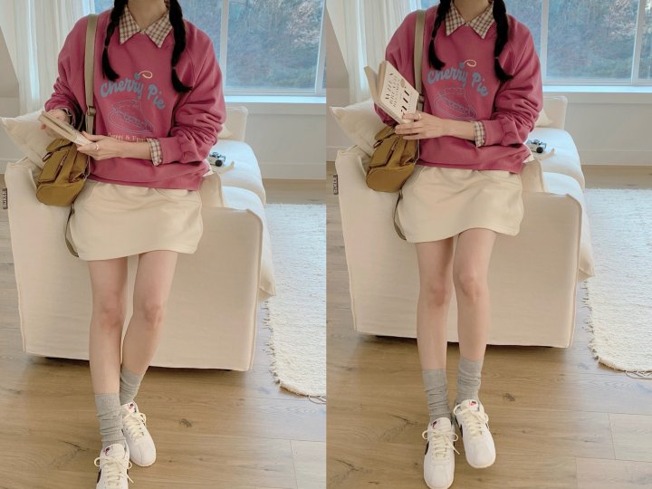 Our Moment - Korean Women Fashion - #restrostyle - Cherry Pie Sweatshirts - 8