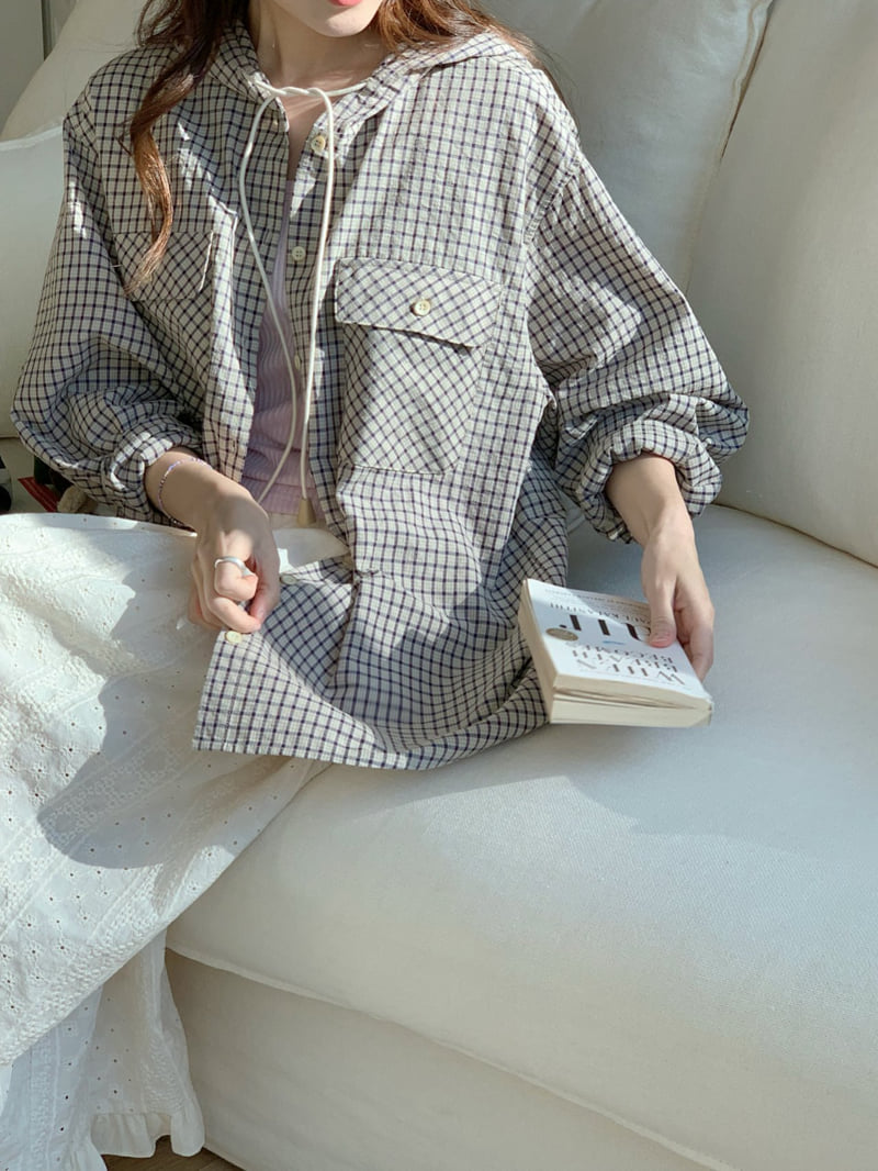 Our Moment - Korean Women Fashion - #thatsdarling - Cinnamon Check Shirt - 10