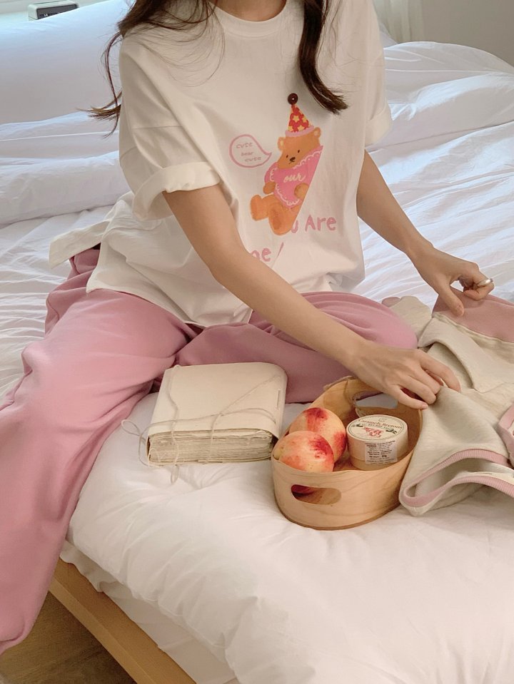 Our Moment - Korean Women Fashion - #thelittlethings - Heart Bear Tee - 10
