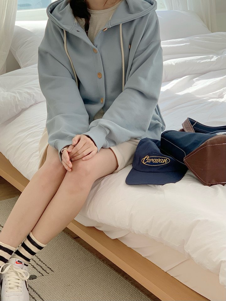 Our Moment - Korean Women Fashion - #vintageinspired - Liter Hood Cardigan - 8