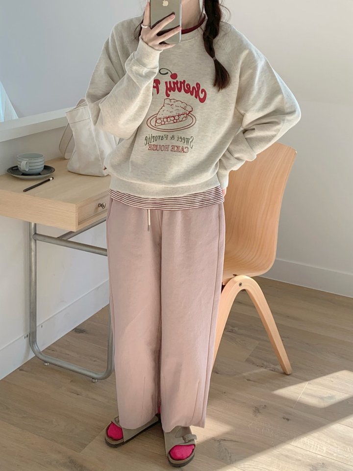 Our Moment - Korean Women Fashion - #momslook - Cherry Pie Sweatshirts - 4