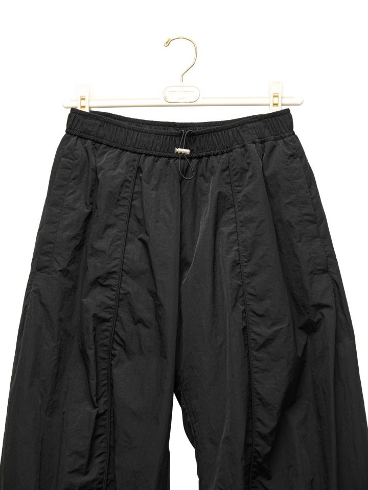 Paper Moon - Korean Women Fashion - #momslook - Nylon Drawstring Wide Twist Pattern Trousers - 11