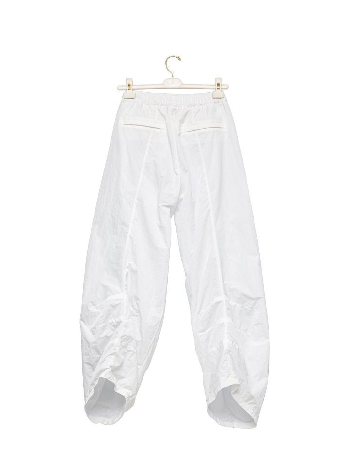 Paper Moon - Korean Women Fashion - #momslook - Nylon Drawstring Wide Twist Pattern Trousers - 8
