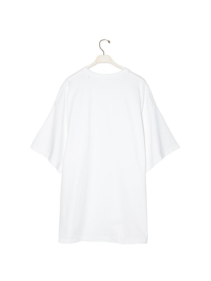 Paper Moon - Korean Women Fashion - #momslook - Oversized Pigment Cutting Detail Tee - 7
