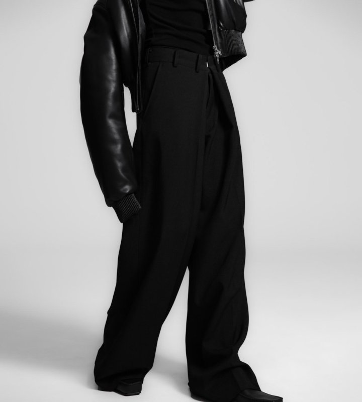 Paper Moon - Korean Women Fashion - #momslook - Oversized Wrapping Detail Wide Trousers - 2