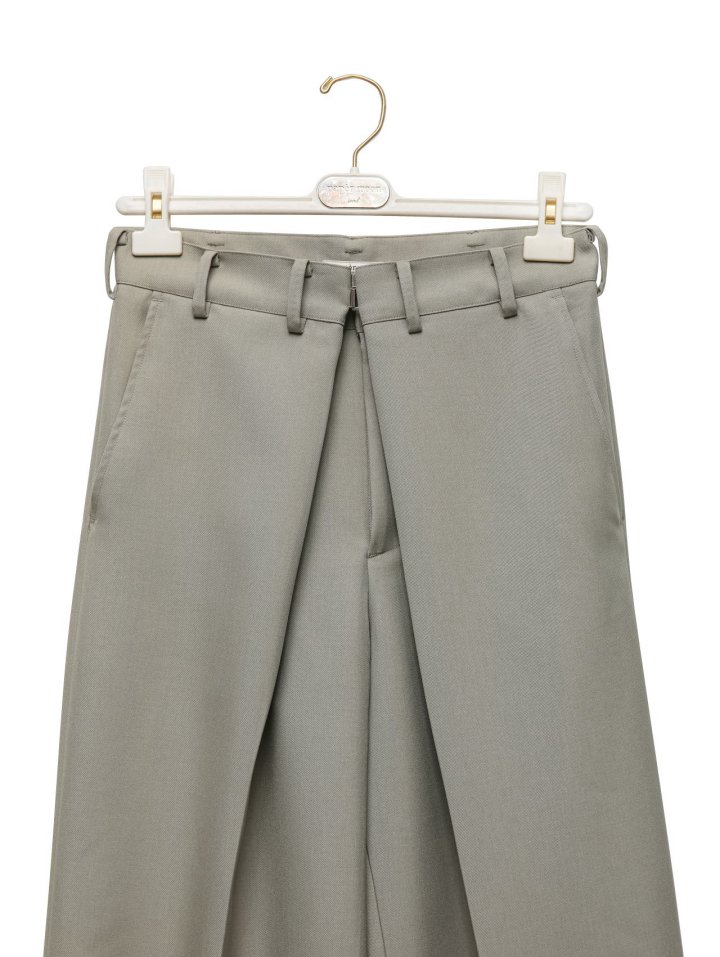 Paper Moon - Korean Women Fashion - #momslook - Oversized Wrapping Detail Wide Trousers - 11