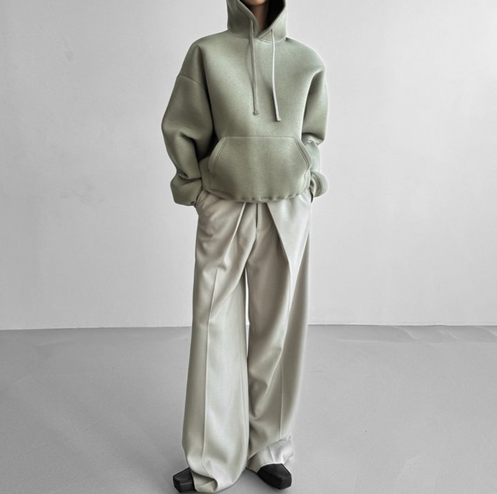 Paper Moon - Korean Women Fashion - #momslook - Oversized Wrapping Detail Wide Trousers - 7