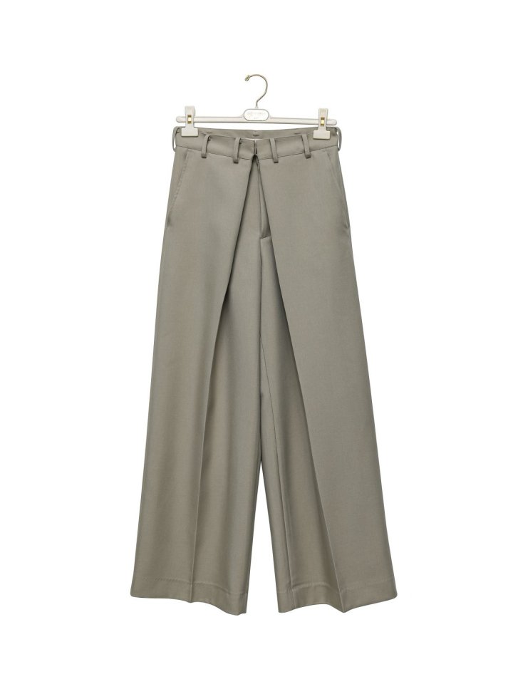 Paper Moon - Korean Women Fashion - #momslook - Oversized Wrapping Detail Wide Trousers - 9