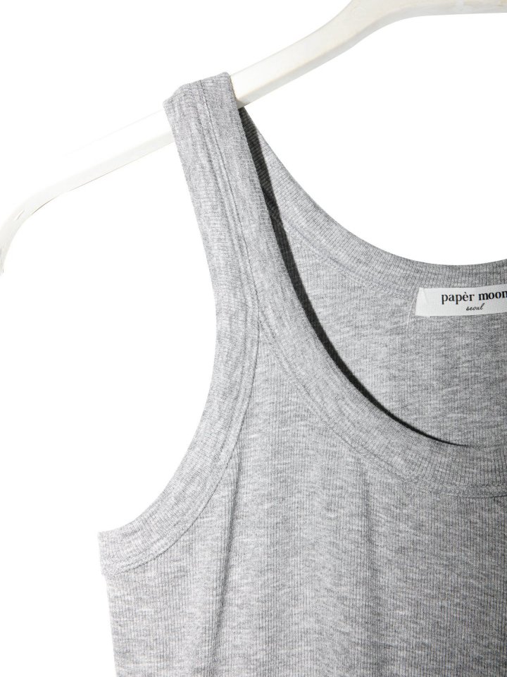 Paper Moon - Korean Women Fashion - #momslook - Ribbed Crop Tank Sleeveless Tee - 8