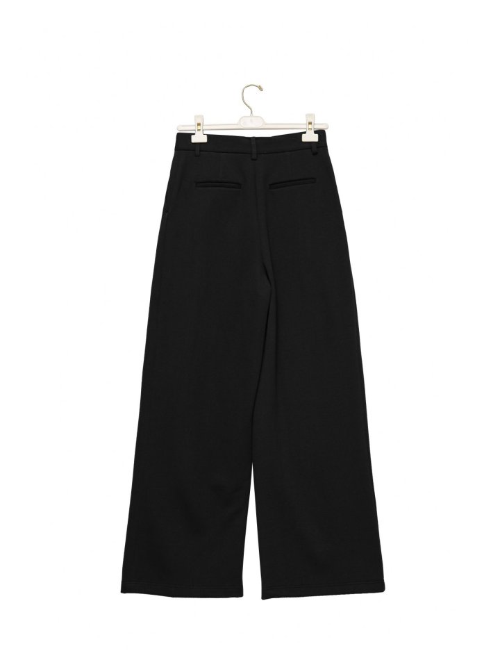 Paper Moon - Korean Women Fashion - #momslook - Sweat Wide Pintuck Trousers - 8
