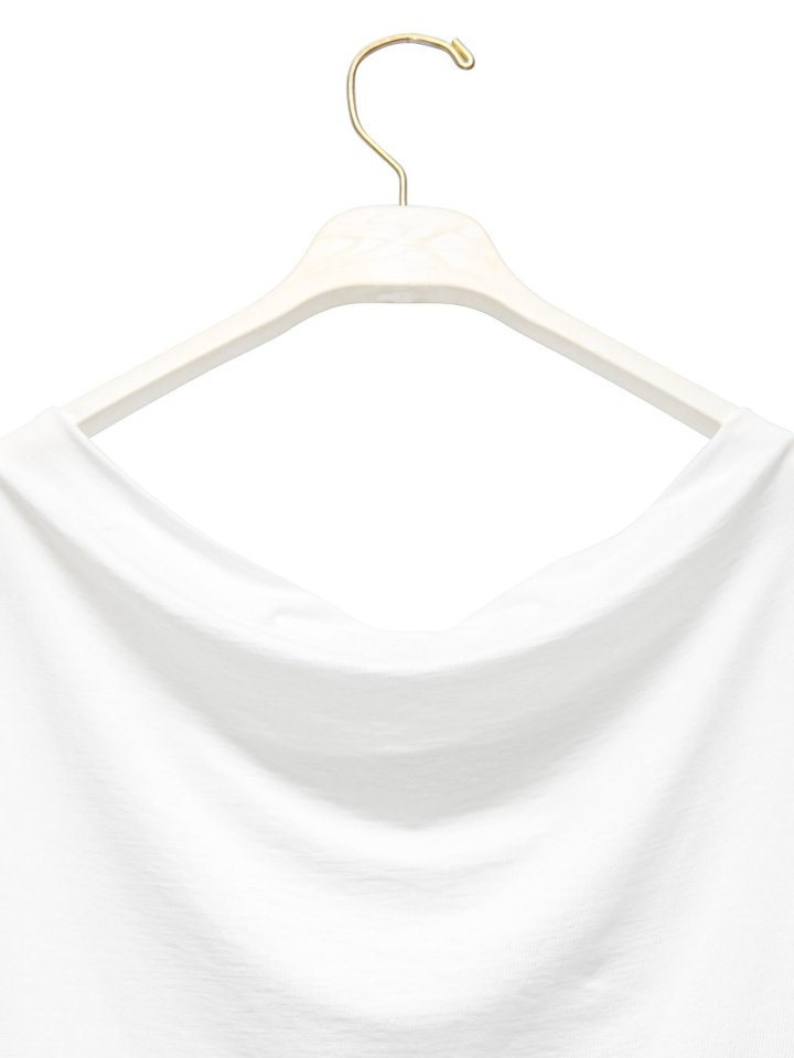 Paper Moon - Korean Women Fashion - #momslook - Side Shirring Draped Boatneck Detail Top - 11