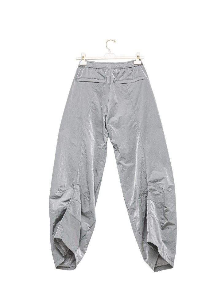 Paper Moon - Korean Women Fashion - #momslook - Nylon Drawstring Wide Twist Pattern Trousers - 10