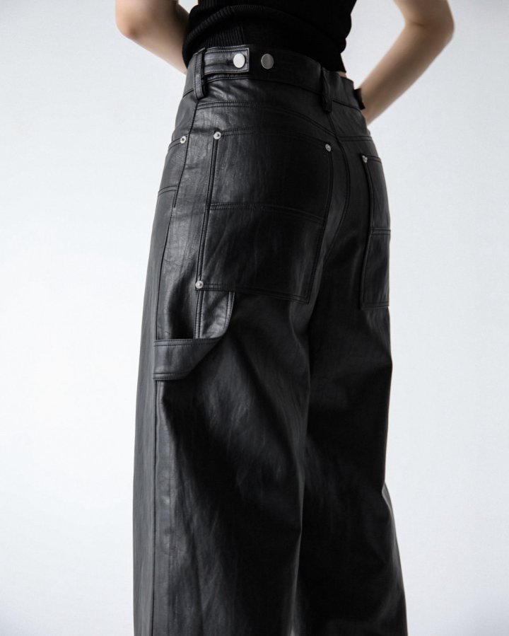 Paper Moon - Korean Women Fashion - #momslook - Vivid Vegan Carpender Trouser - 6
