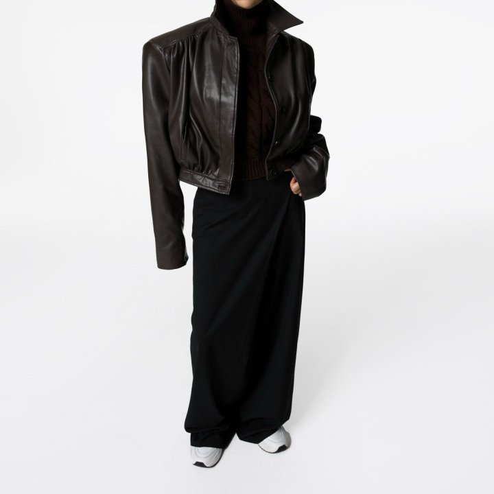 Paper Moon - Korean Women Fashion - #momslook - Asymmetry Pintuck Wide Maxi Trouser - 9