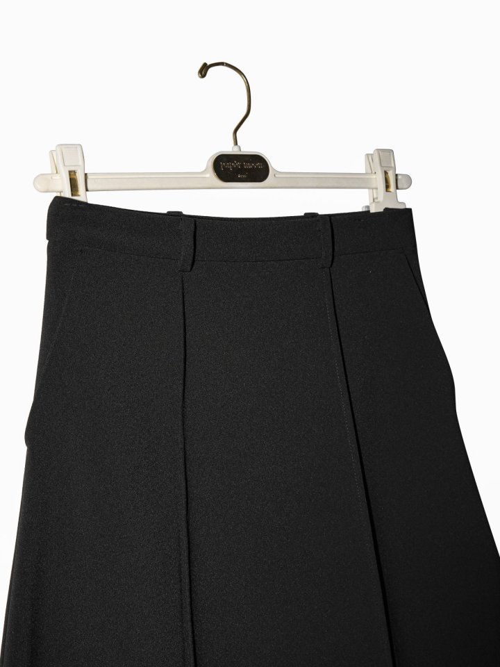 Paper Moon - Korean Women Fashion - #momslook - Pintuck Detail Maxi Flare Skirt - 8