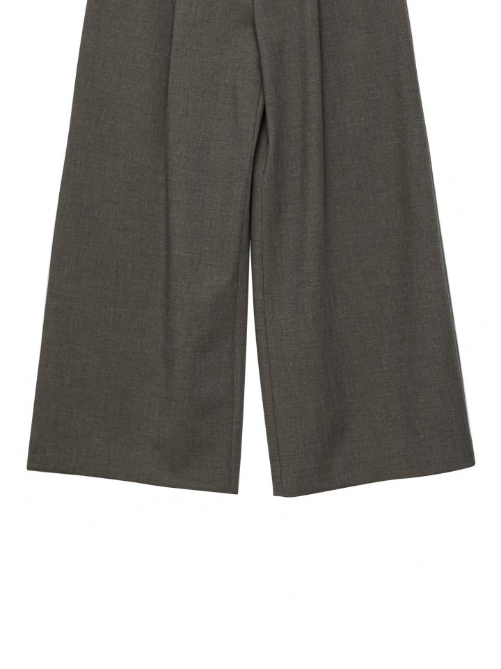 Paper Moon - Korean Women Fashion - #momslook - Colored Waist Wide Pintuck Trouser - 10