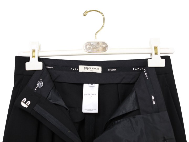 Paper Moon - Korean Women Fashion - #momslook - Low Waist Double Pleats Wide Trouser - 7