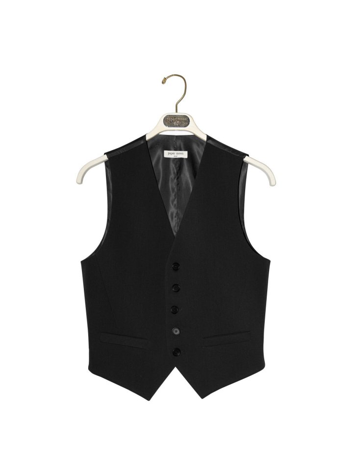 Paper Moon - Korean Women Fashion - #momslook - Five Button Vest - 2
