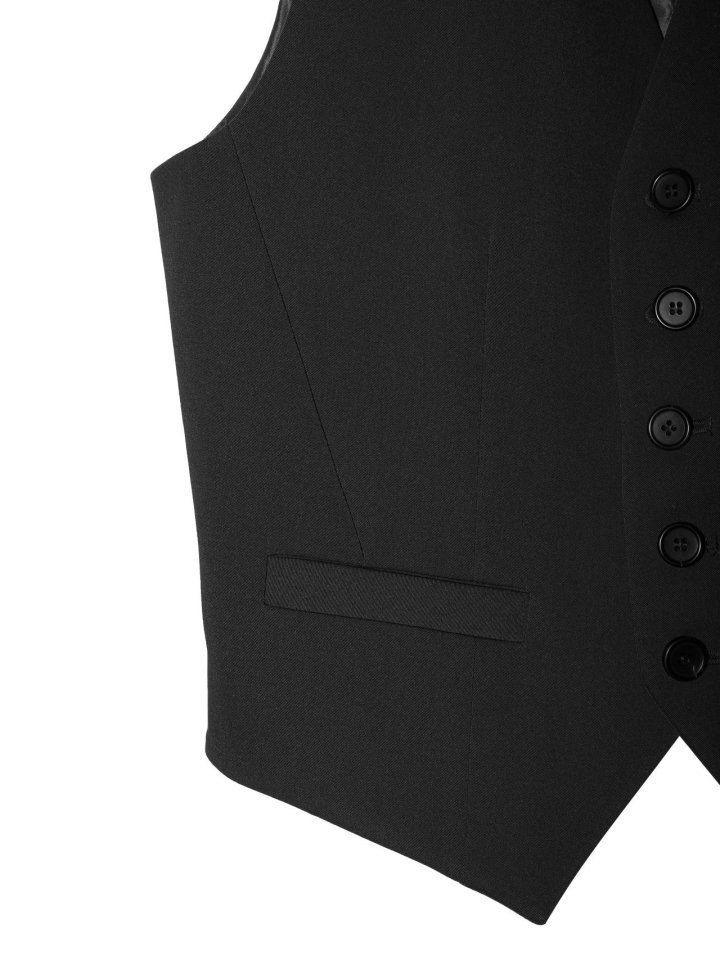 Paper Moon - Korean Women Fashion - #momslook - Five Button Vest - 8