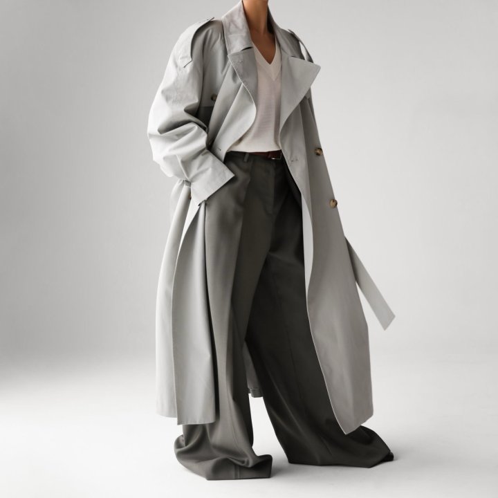 Paper Moon - Korean Women Fashion - #momslook - Classic Oversized Vintage Trench Coat