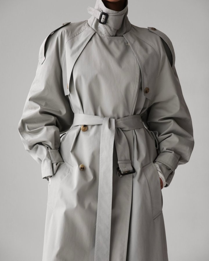 Paper Moon - Korean Women Fashion - #momslook - Classic Oversized Vintage Trench Coat - 3