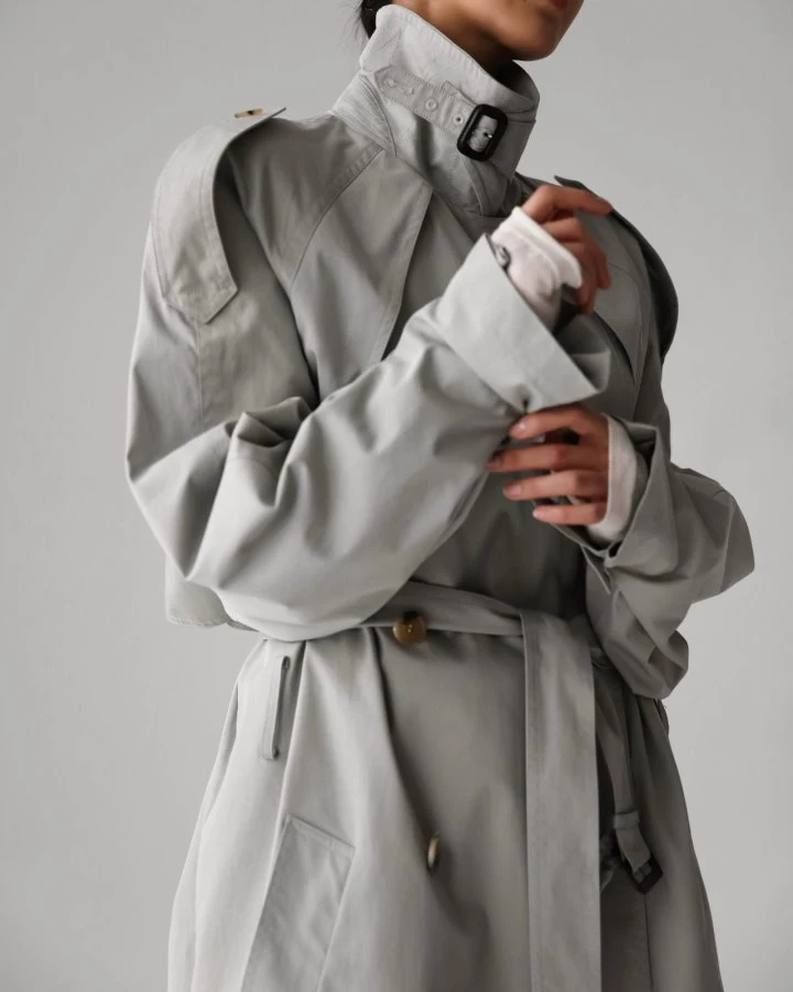 Paper Moon - Korean Women Fashion - #momslook - Classic Oversized Vintage Trench Coat - 5