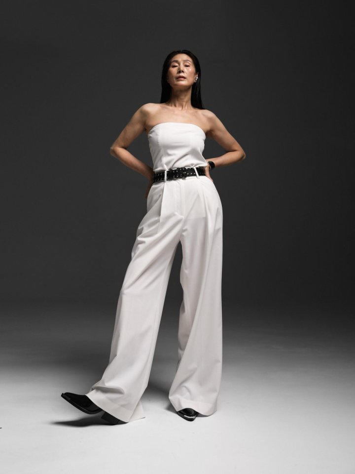 Paper Moon - Korean Women Fashion - #momslook - Tailoered One Pintuck Wide Slacks