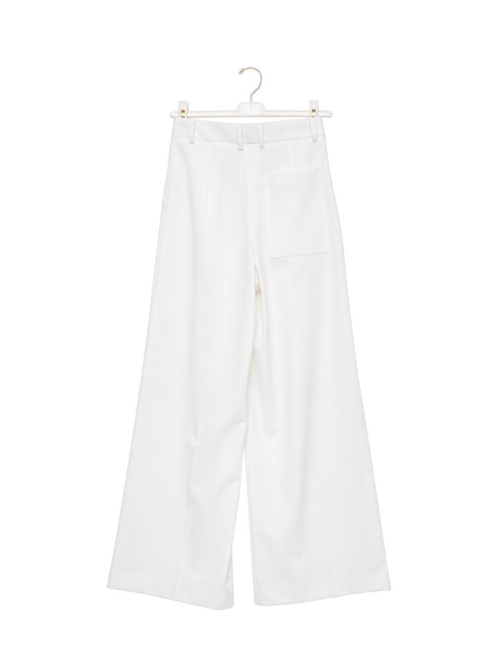 Paper Moon - Korean Women Fashion - #momslook - Tailoered One Pintuck Wide Slacks - 3
